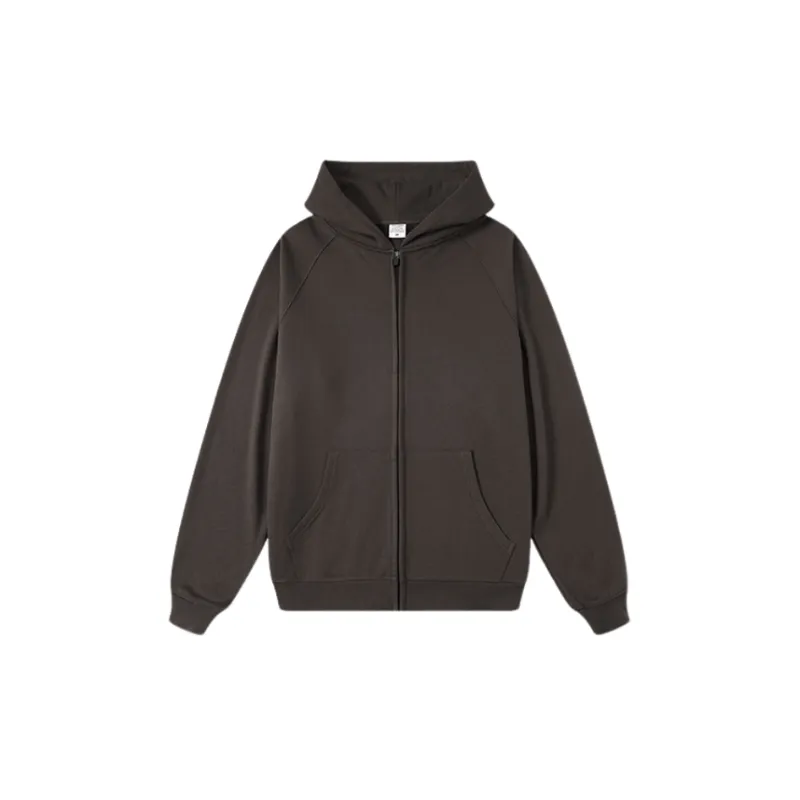 Loose Double Line Cardigan Heavy Sweatshirt-8