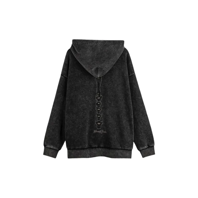 Retro Loose Terry Fabric Hoodie-3