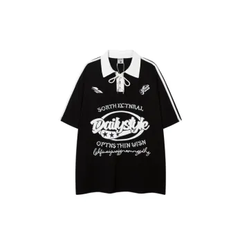 Loose Trendy Short Sleeve Polo Shirt