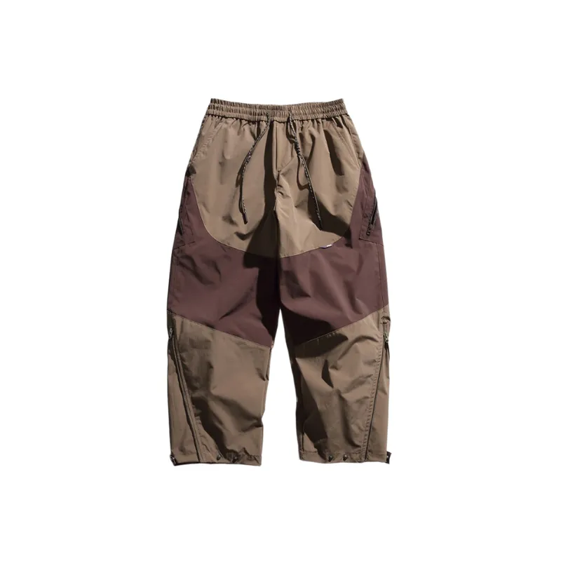 Retro Color Block Crock Pants-0