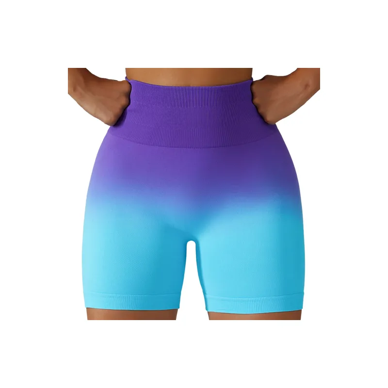 Casual Breathable Nylon Spandex Blend Sports Shorts Women-12