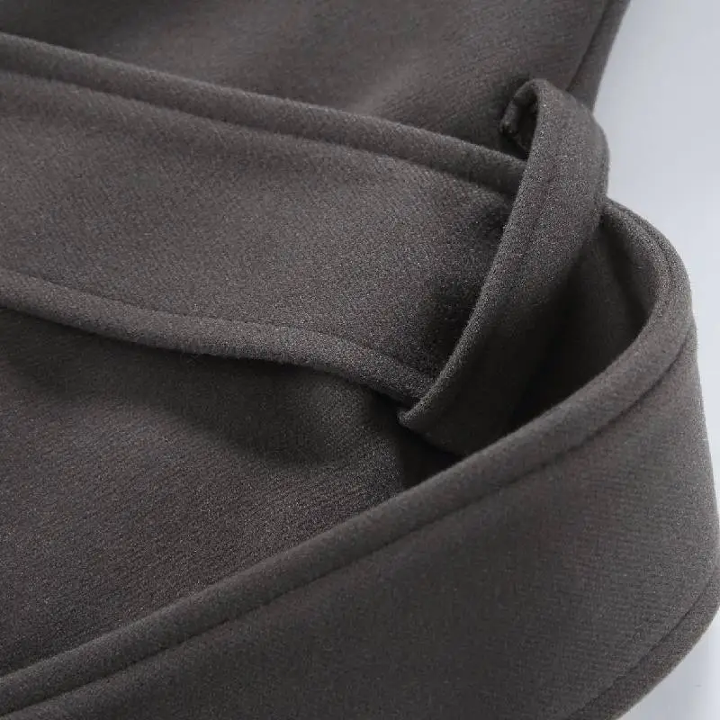 Fashionable Plain Zipper Coat-3