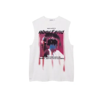 Tide Printed Sleeveless T shirt