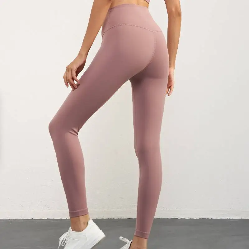 Simple Sporty Nylon Workout Pants Women-4