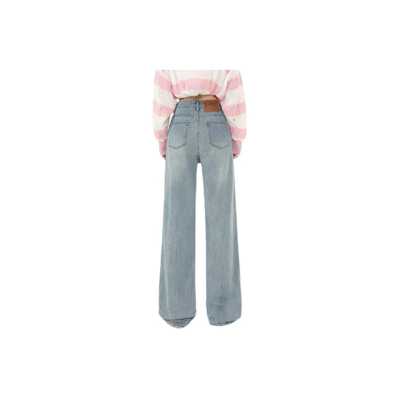 Fashionable Loose Jeans Women-1