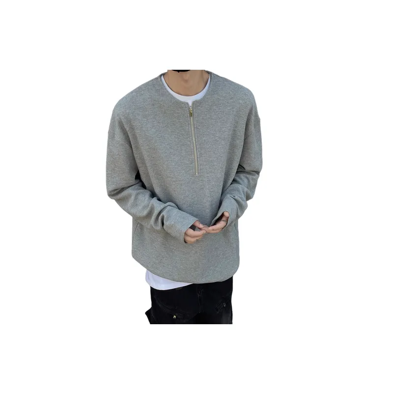 Plain Loose Sweater-3