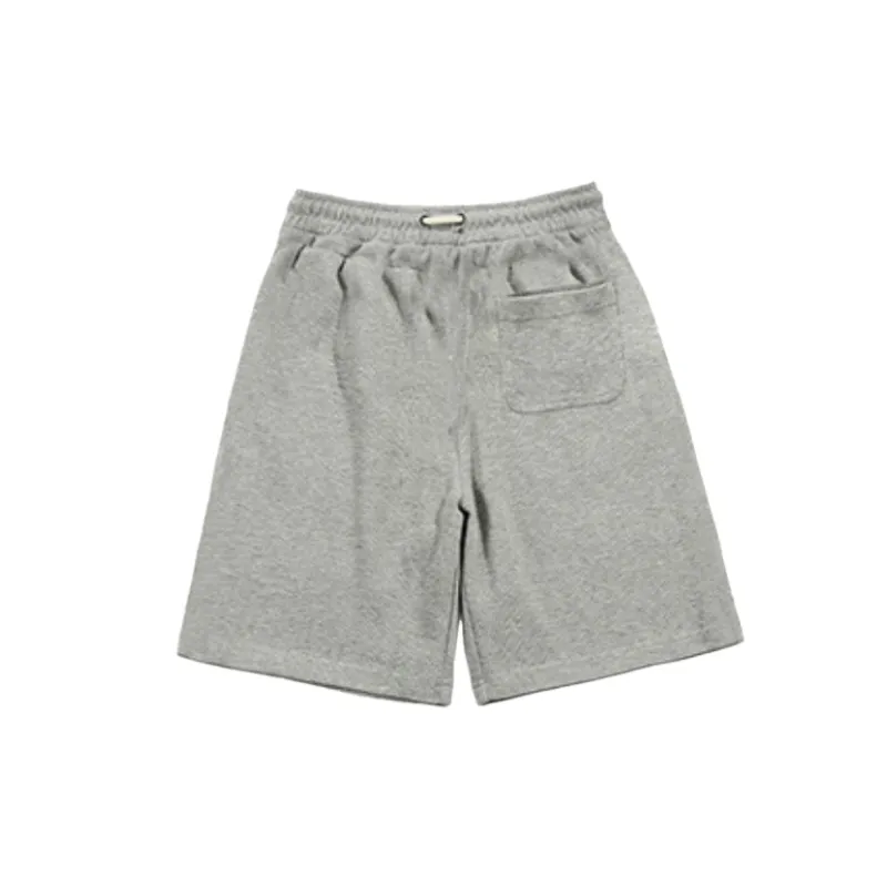 Loose Plain Cotton Casual Shorts-5