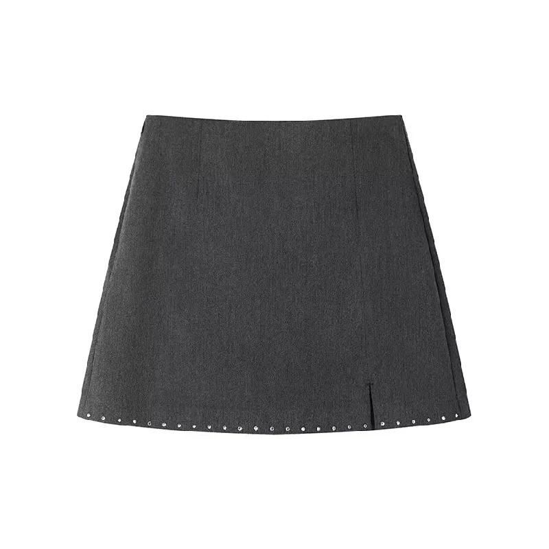 Fashion Basics Polyester Casual Skirt Women-0