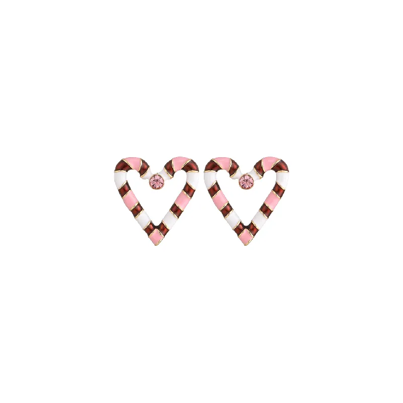 Cute Bow Heart Earring-0