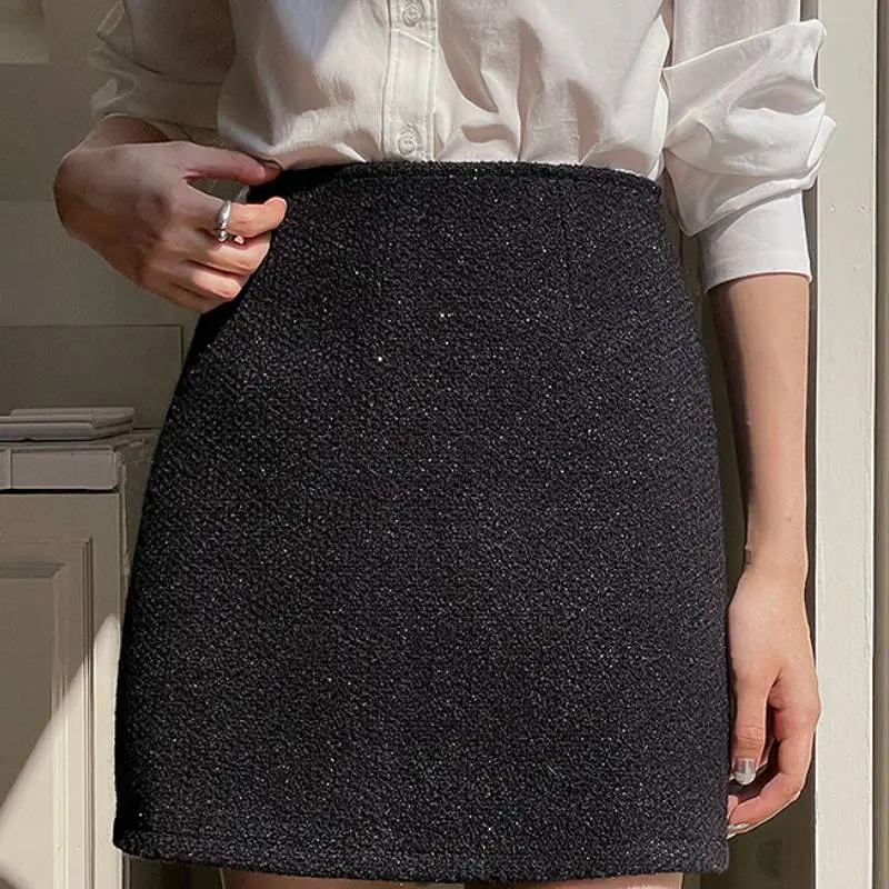 Elegant Loose Polyester Casual Skirt Women-6