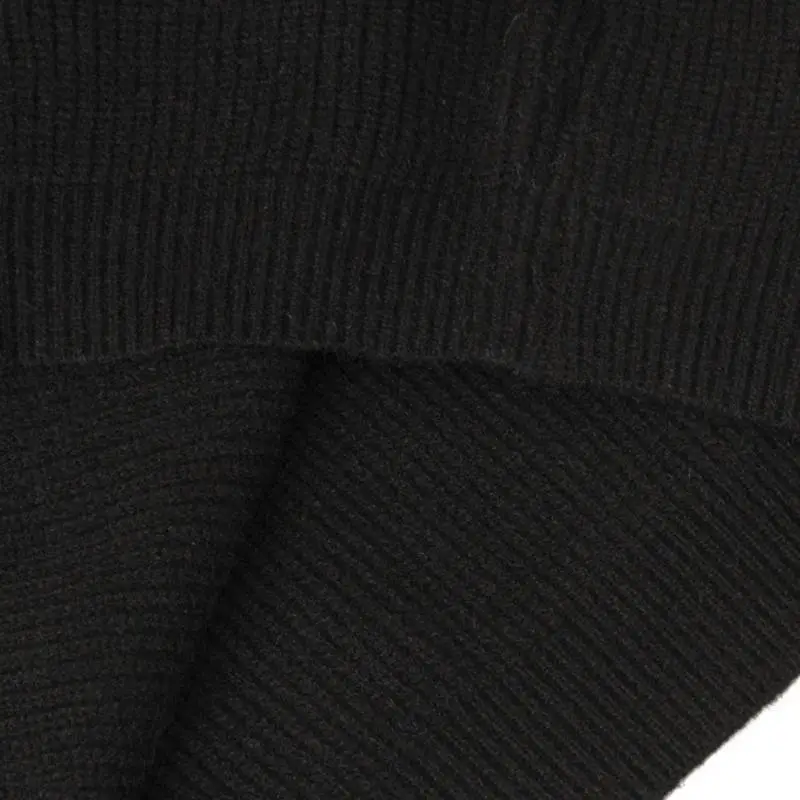Simple Plain Blended Synthetic Fabrics Sweater-7