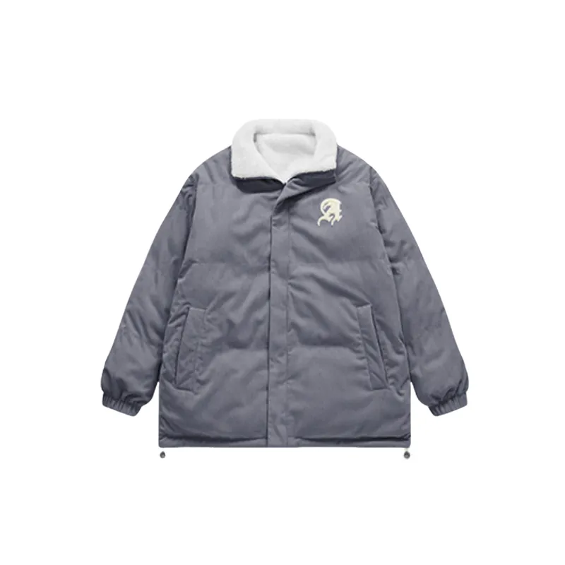 Embroidery Warming Polyester Quilted Jacket-10
