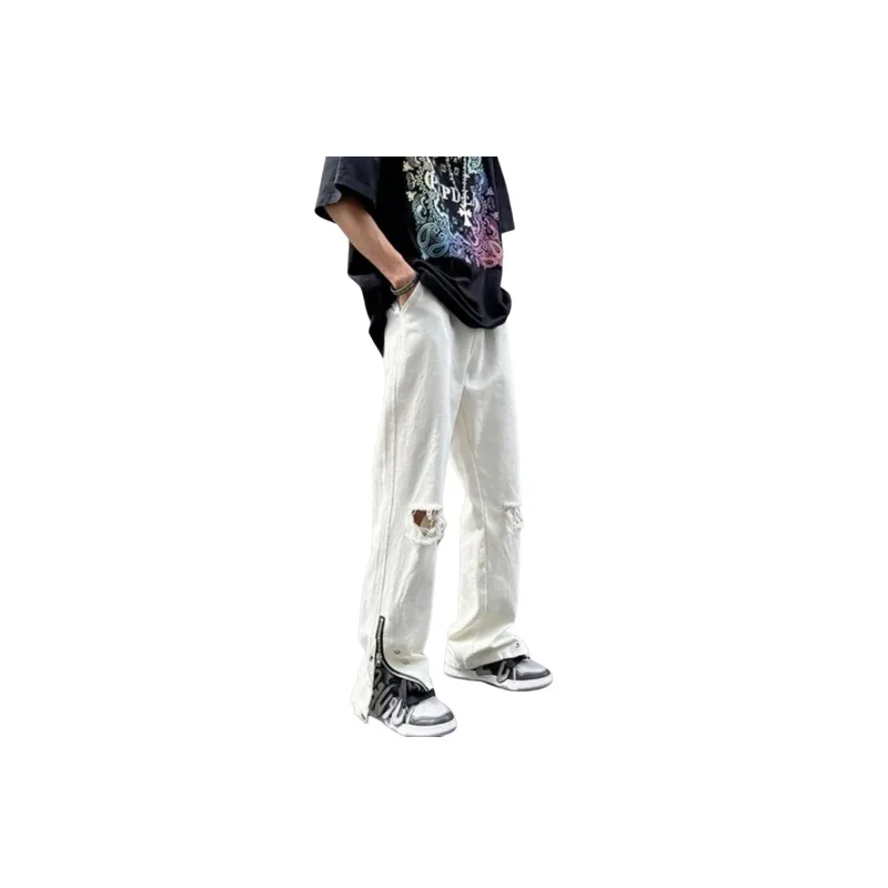 Trendy Simple Jeans-3