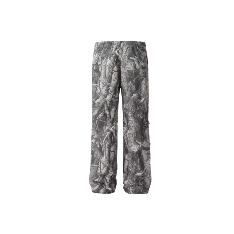 Retro Casual Polyester Cargo Pants-1