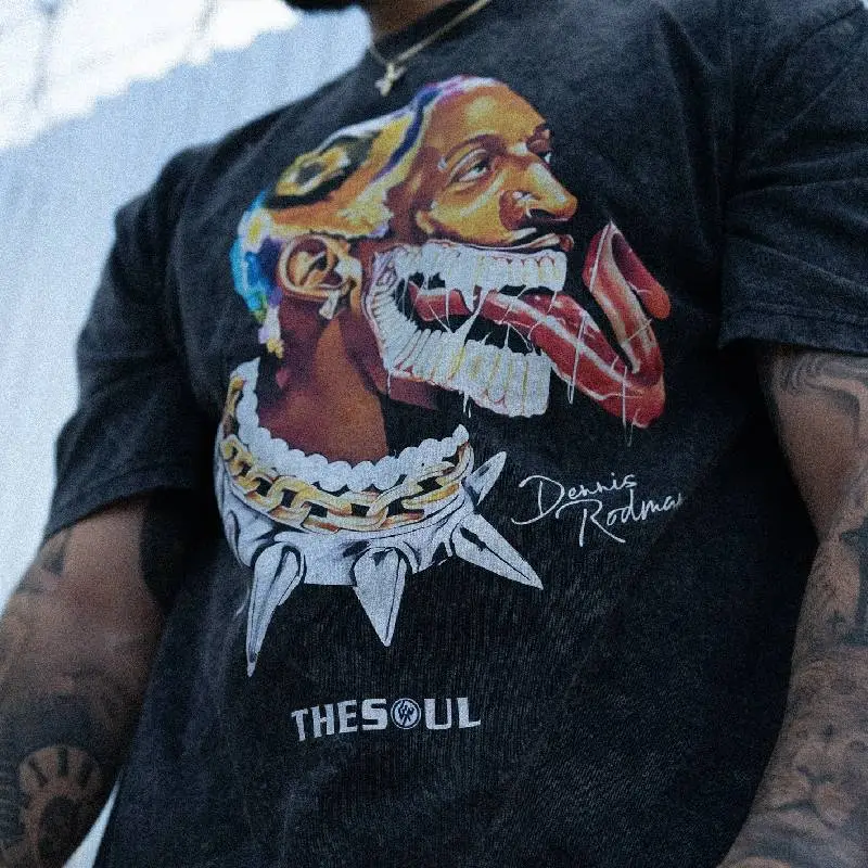 Hip Hop Trendy Rodman Oversized T shirt Swag OOTD-7