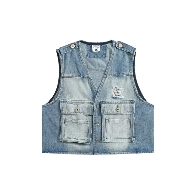 Trendy Loose Functional Work Vest-0