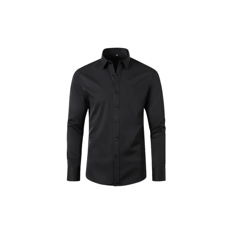Basics Long Sleeve Polyester Shirt Unisex-4