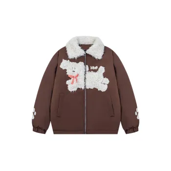 Casual Loose Blended Synthetic Fabrics Quilted Jacket