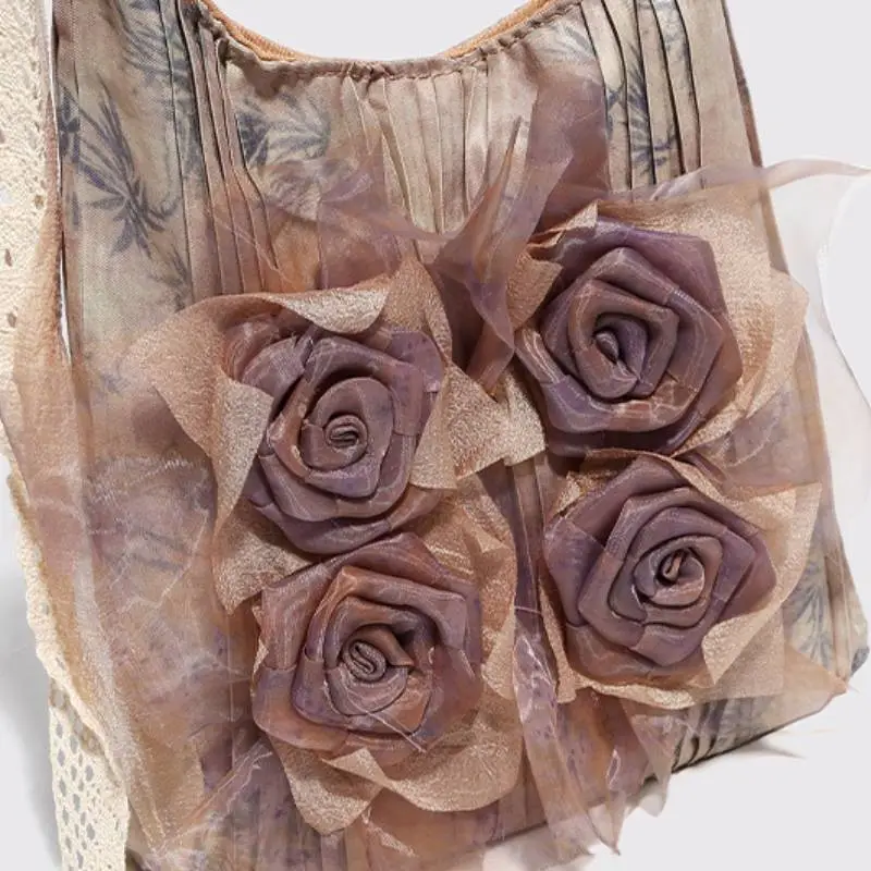 Retro Flowers Shoulder Bag-3