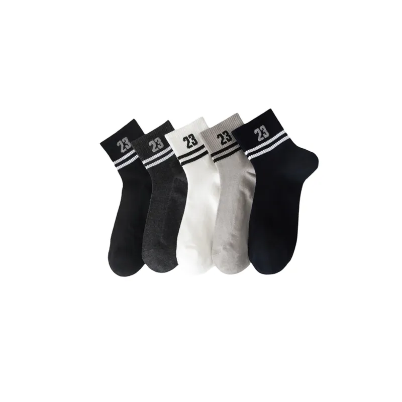 Casual Plain Mid Calf Sock-0