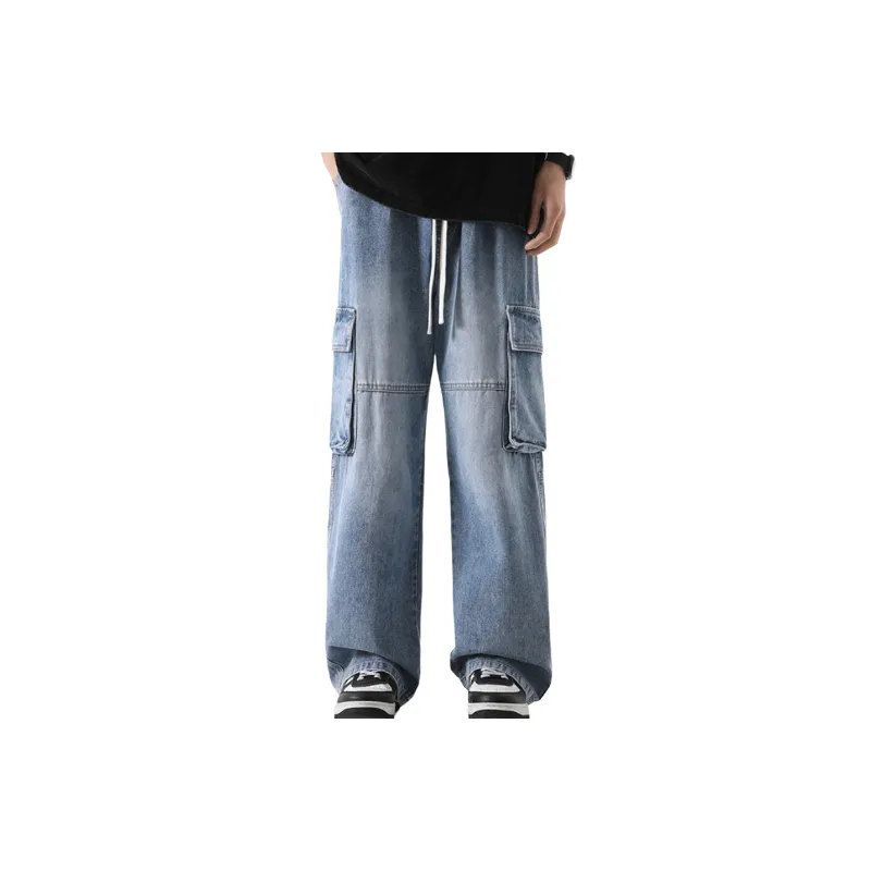 Retro Cargo Pants Jeans-6