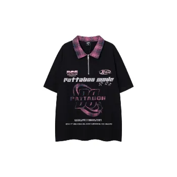 Street Loose Cotton Blended Fabric Polo Unisex