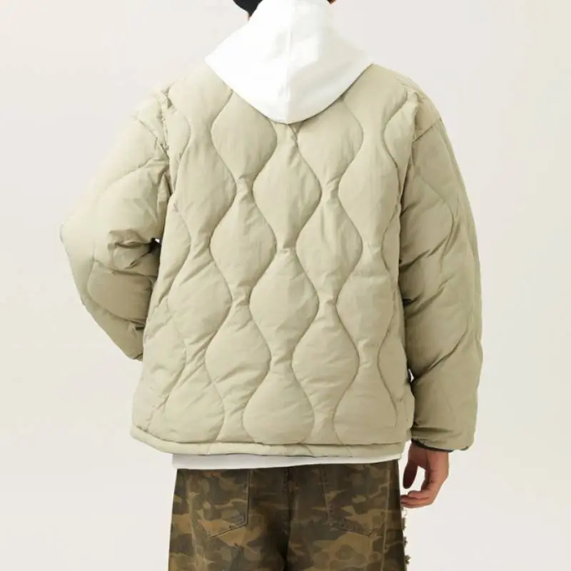 Casual Loose White Duck Down Jacket-8