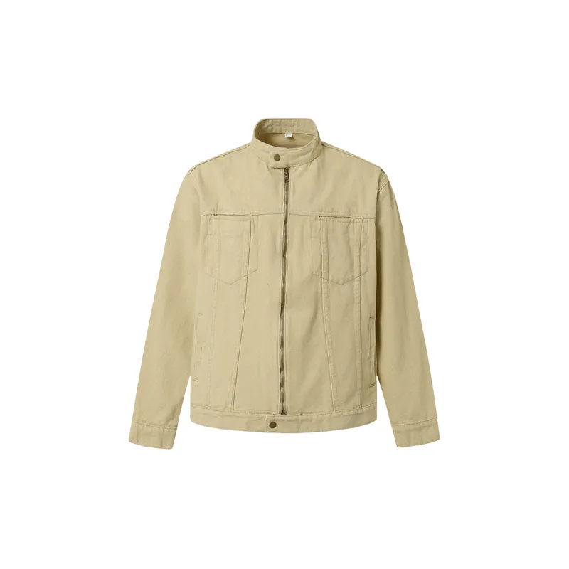 Casual Loose Cotton Blended Fabric Jacket-0