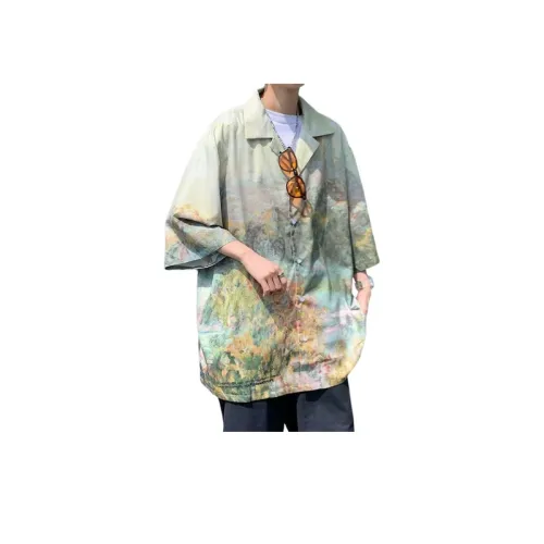Floral Tie Dye Oversize Shirt