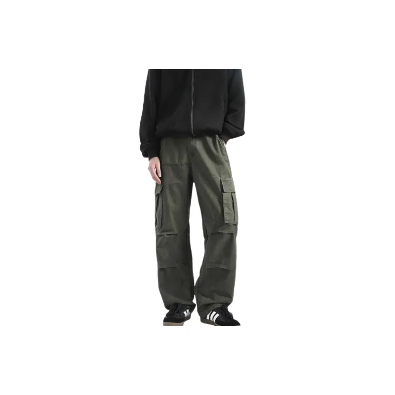 Street Loose Polyester Casual Pants-0