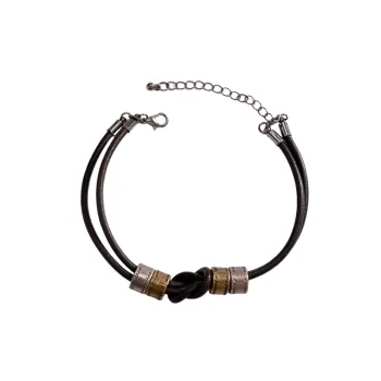 Leather Retro Ring Bracele