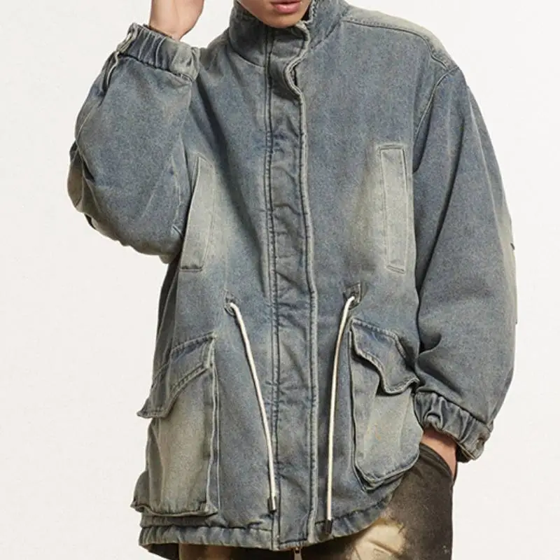 Casual Plicated Polyester Jacket-2