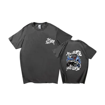 Cartoon Letter Cotton T Shirt