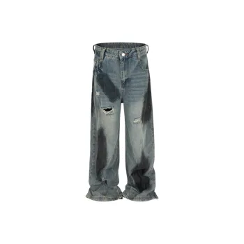 Distress Graffiti Jeans