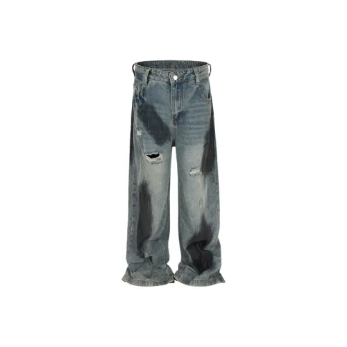 Distress Graffiti Jeans