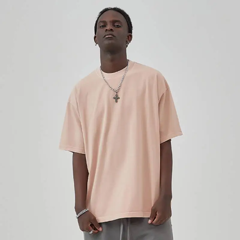 Washed Distress Cotton T Shirt-2