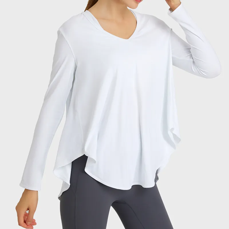 Fashionable Breathable Loose Fitness Clothing Women-9