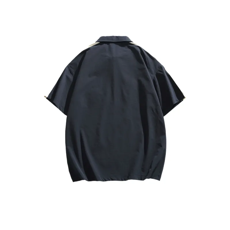 Loose Retro Polo Shirt-7