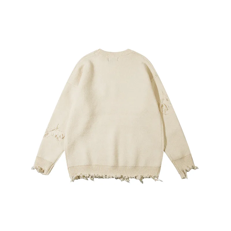 Hip Hop Fashion Letter Sweater-1