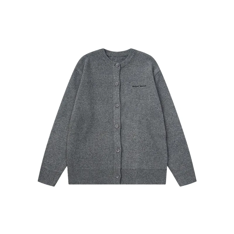 Fashionable Loose Cotton Blended Fabric Sweater-0