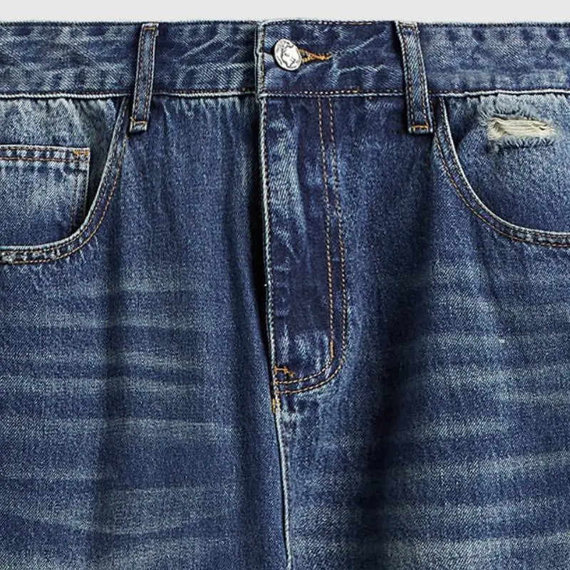 Retro Simple Jeans-4