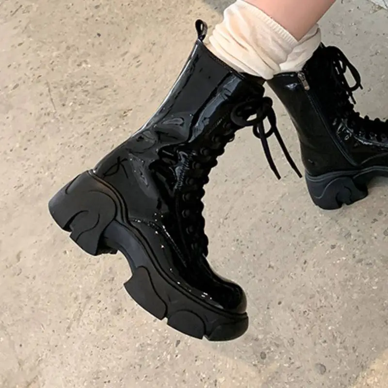 Simple Plain Ankle Boots-7
