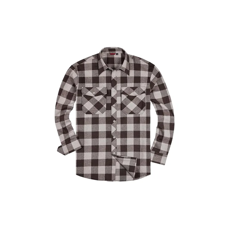 Basics Simple Flannel Shirt-0
