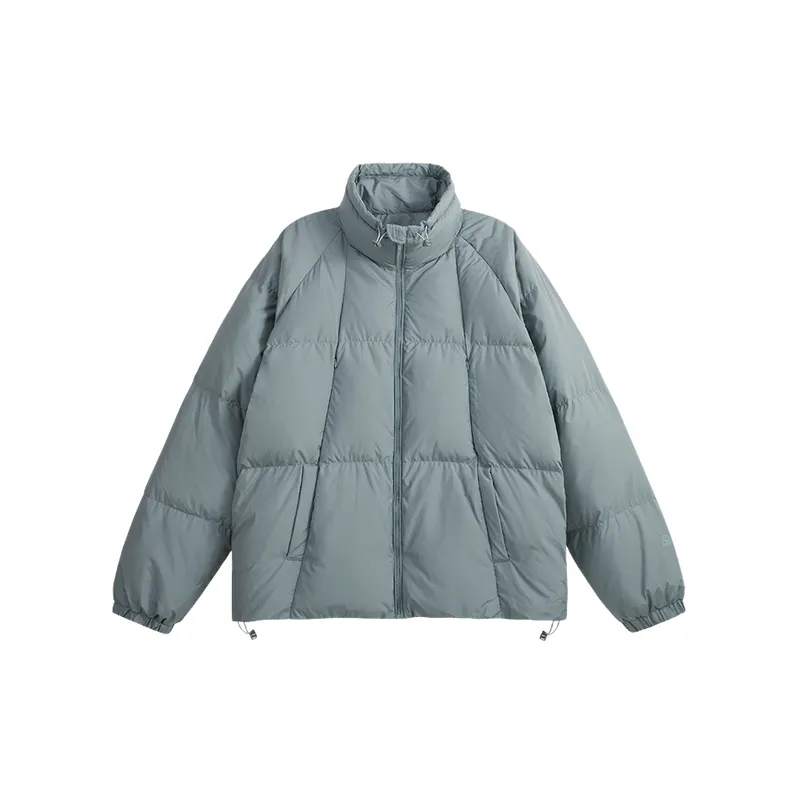 Simple Basics White Duck Down Jacket-4