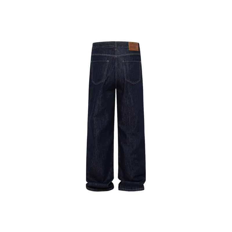 Straight Leg Loose Jeans-1