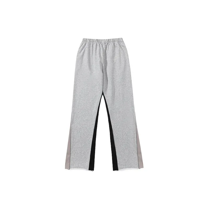 Splash Ink Stitching Drawstring High Street Pants-3