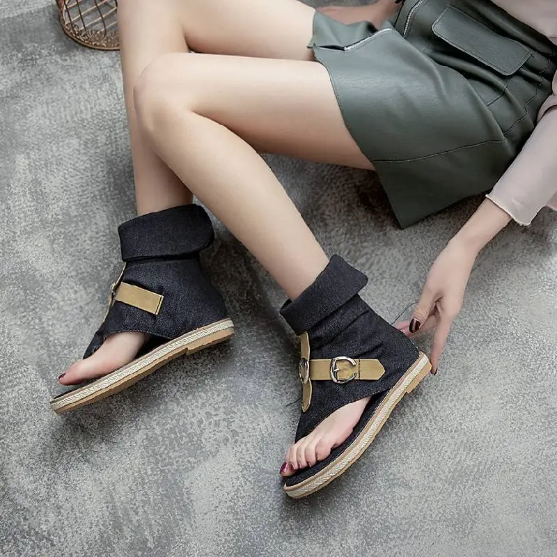 Casual Plain Beach Sandals-5