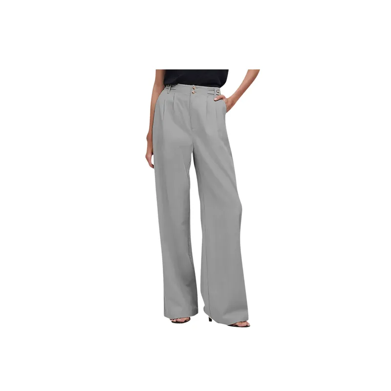 Casual Loose Polyester Suit Trousers Women-3