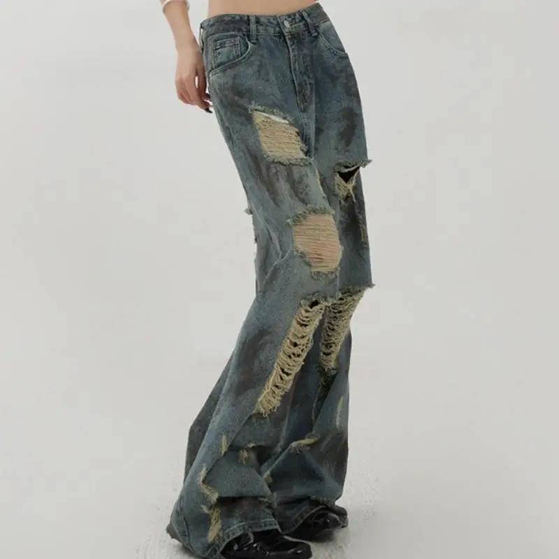 Retro Simple Jeans Women-2