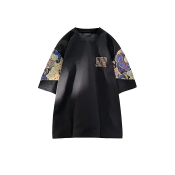 Trendy Neck Five Quarter Sleeve T Shirt